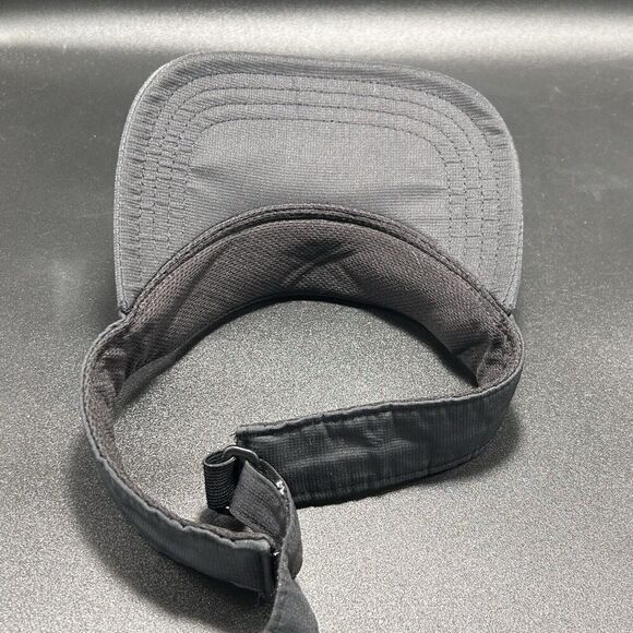 Adidas Visor Men's One Size Solid Black Adjustable Hook & Loop - Picture 6 of 6